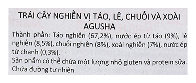 Thành phần dinh dưỡng
