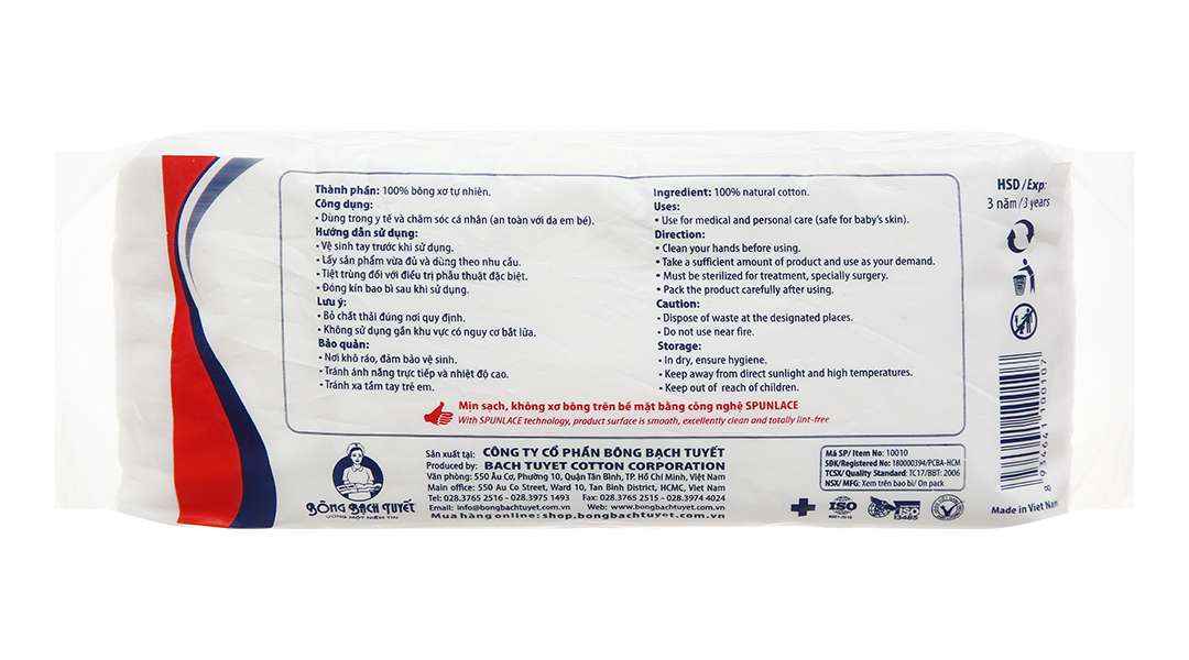 Bông gòn Bạch Tuyết gói 10g - 17