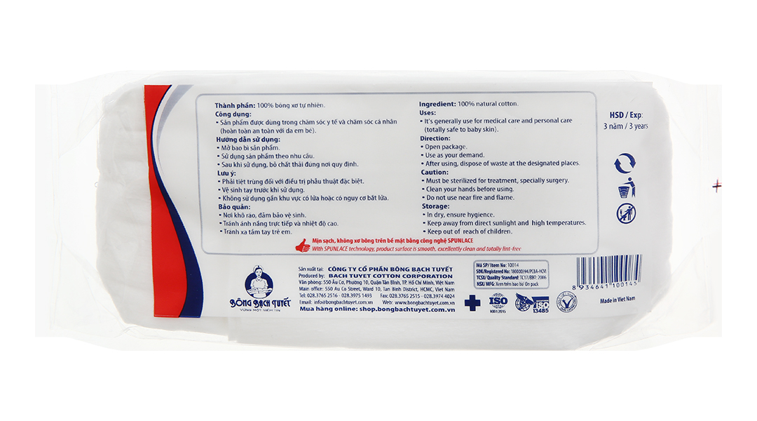 Bông gòn Bạch Tuyết gói 10g - 13