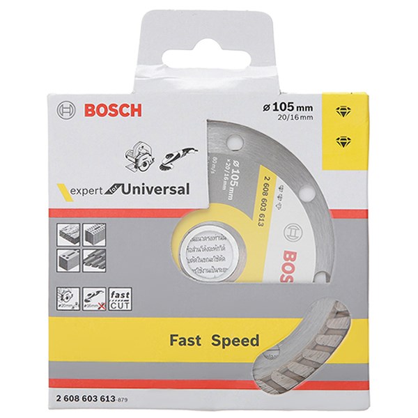 Đĩa Cắt Kim Cương Bosch Turbo 105X16Mm Đa Năng