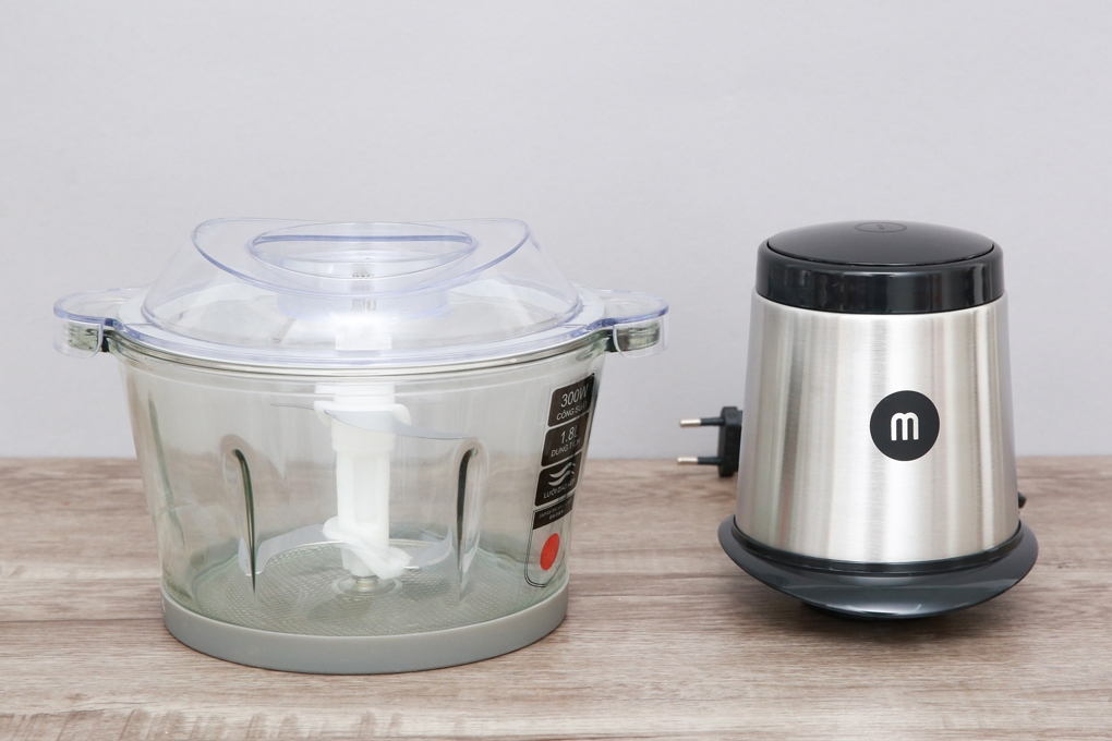 Máy xay thịt đa năng Mishio MK-135 300W 1.8 lít Màu Đen - Xám