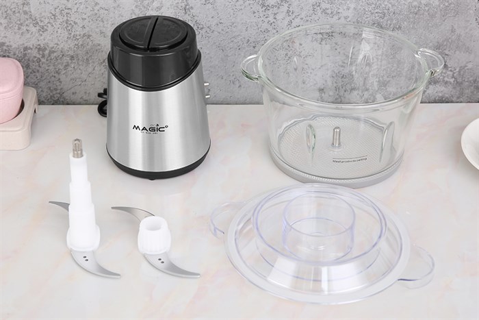 Máy xay thịt đa năng Magic Eco AC-15 300W 2 lít Màu Đen - Bạc