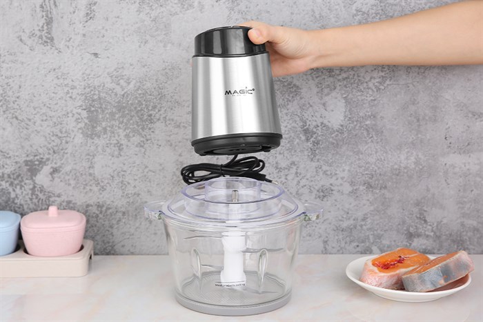 Máy xay thịt đa năng Magic Eco AC-15 300W 2 lít Màu Đen - Bạc