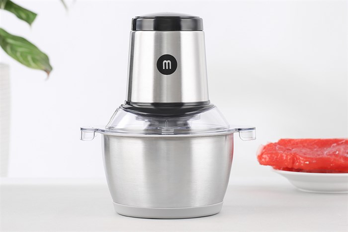 Máy xay thịt đa năng Mishio MK-157 300W 1.8 lít Màu Bạc Inox
