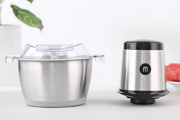 Máy xay thịt đa năng Mishio MK-157 300W 1.8 lít Màu Bạc Inox