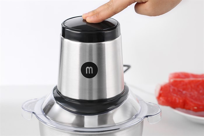 Máy xay thịt đa năng Mishio MK-157 300W 1.8 lít Màu Bạc Inox