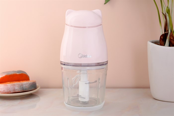 Máy xay thịt mini Midea MJ-BC200G 200W 0.6 lít Màu Hồng