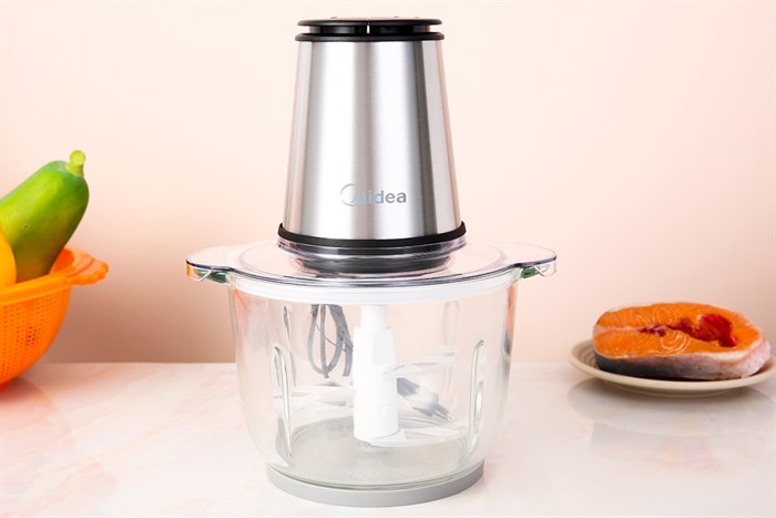 Máy xay thịt đa năng Midea MJ-BC300GS 300W 2 lít Màu Bạc