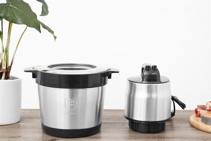 Máy xay thịt đa năng Mishio MK-279 1200W 6 lít Màu Trắng - Đen