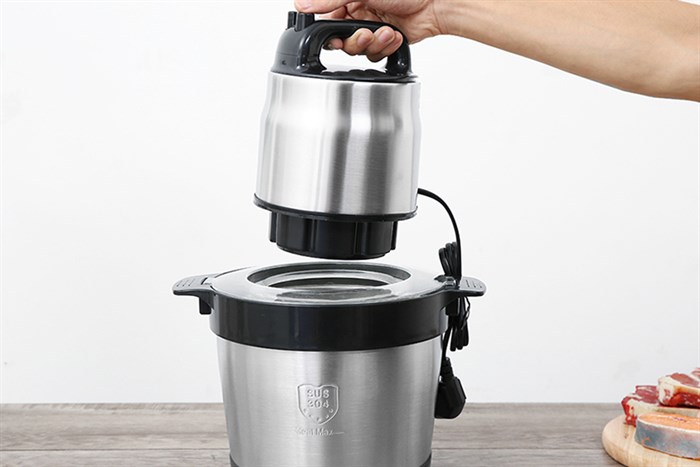 Máy xay thịt đa năng Mishio MK-279 1200W 6 lít Màu Trắng - Đen