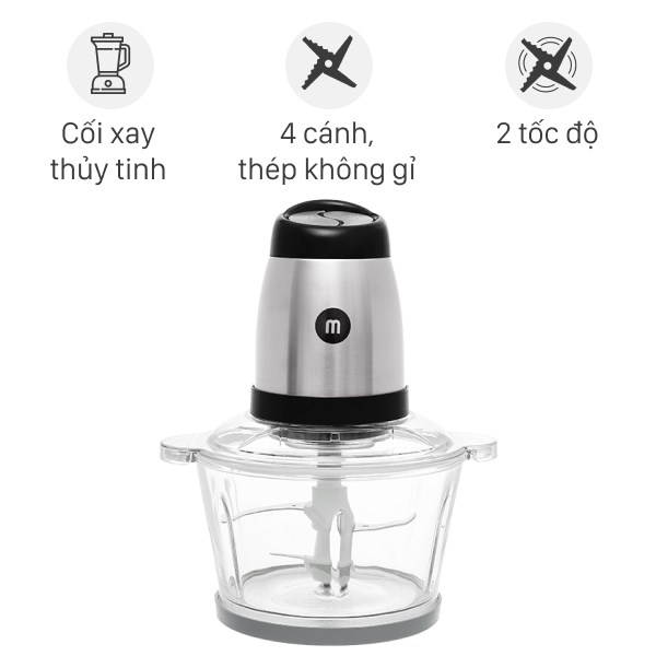 Máy xay thịt đa năng Mishio MK-273 300W 1.8 lít