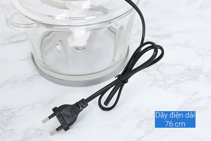 Máy xay thịt đa năng Mishio MK-273 300W 1.8 lít Màu Trắng - Đen