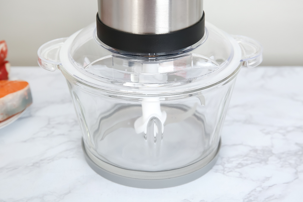 Máy xay thịt đa năng Mishio MK-273 300W 1.8 lít Màu Trắng - Đen