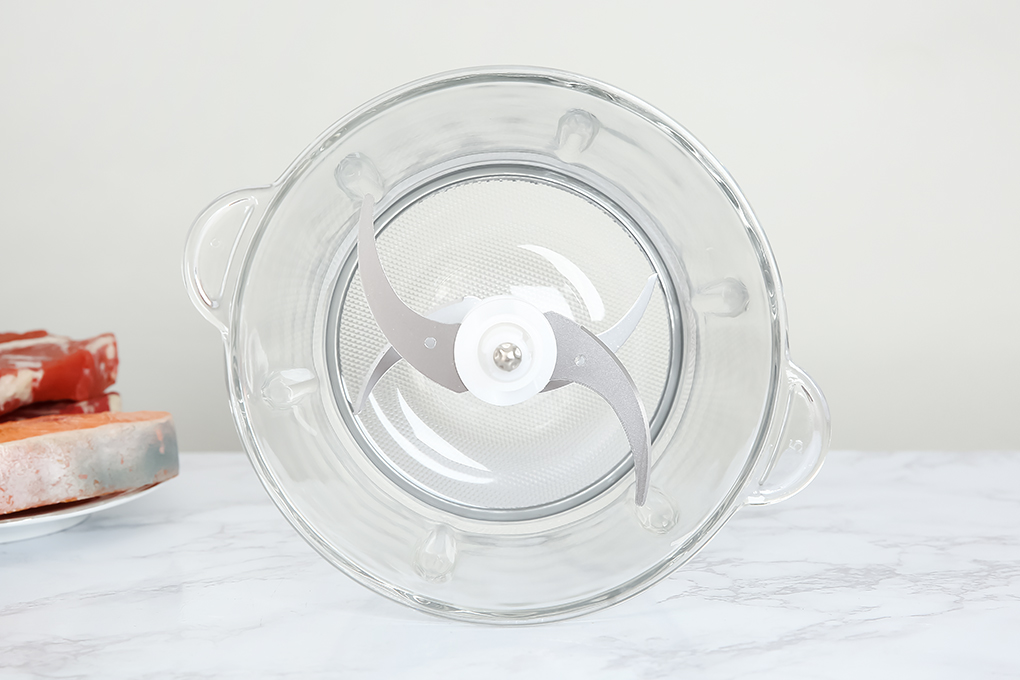 Máy xay thịt đa năng Mishio MK-273 300W 1.8 lít Màu Trắng - Đen