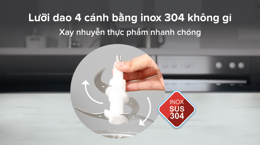 Máy xay thịt đa năng AVA HF-22B 300W 1.8 lít