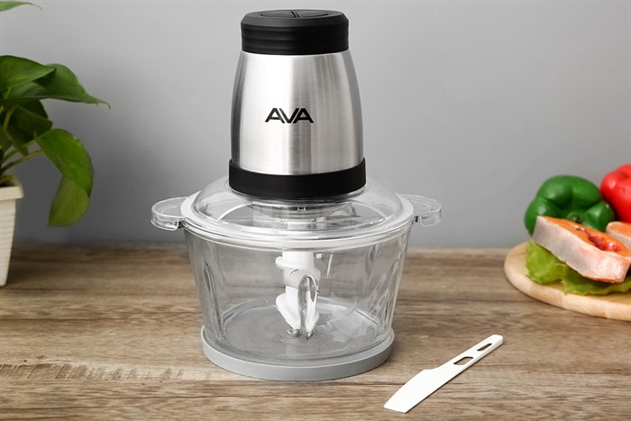 Máy xay thịt đa năng AVA HF-22B 300W 1.8 lít Màu Bạc Inox