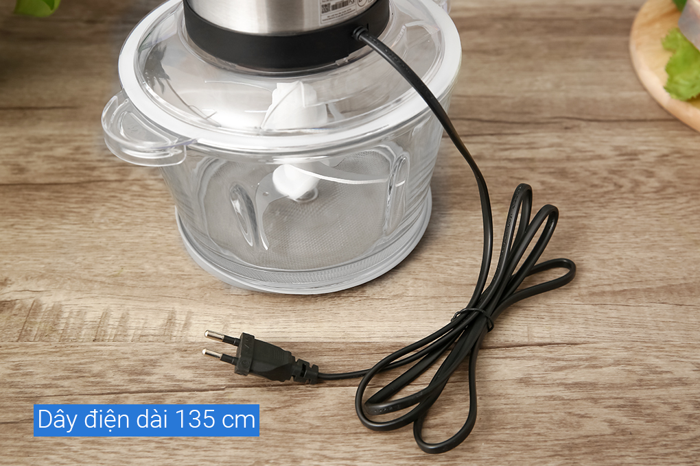 Máy xay thịt đa năng AVA HF-22B 300W 1.8 lít Màu Bạc Inox
