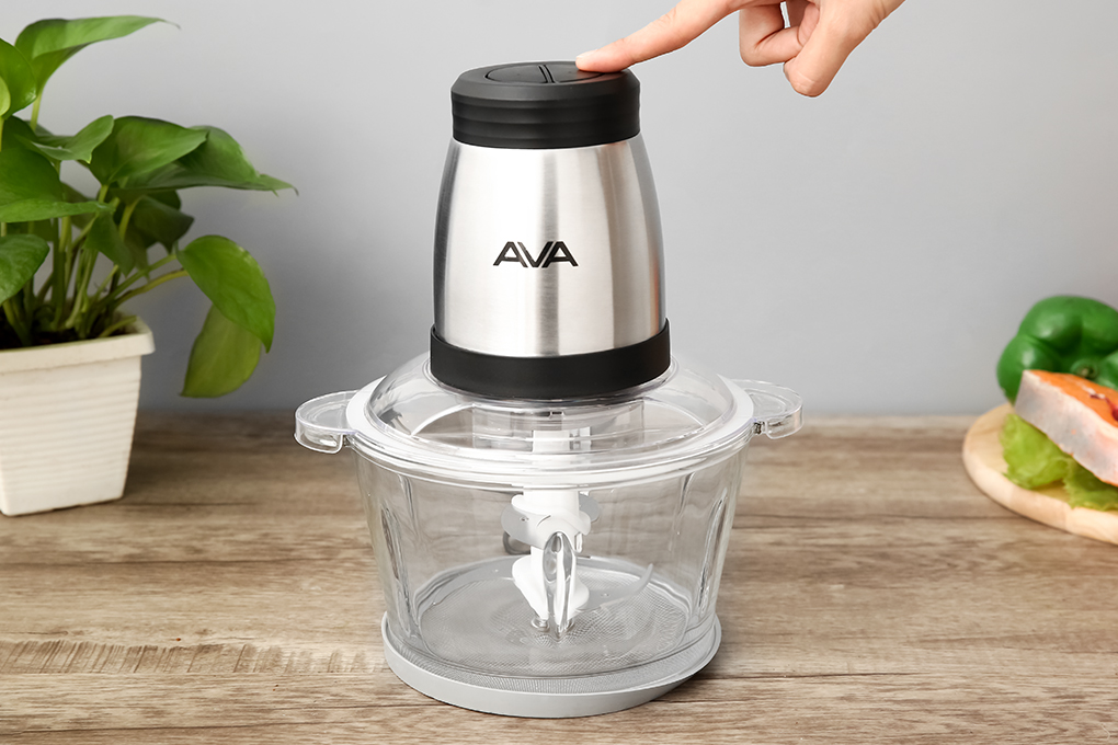 Máy xay thịt đa năng AVA HF-22B 300W 1.8 lít Màu Bạc Inox