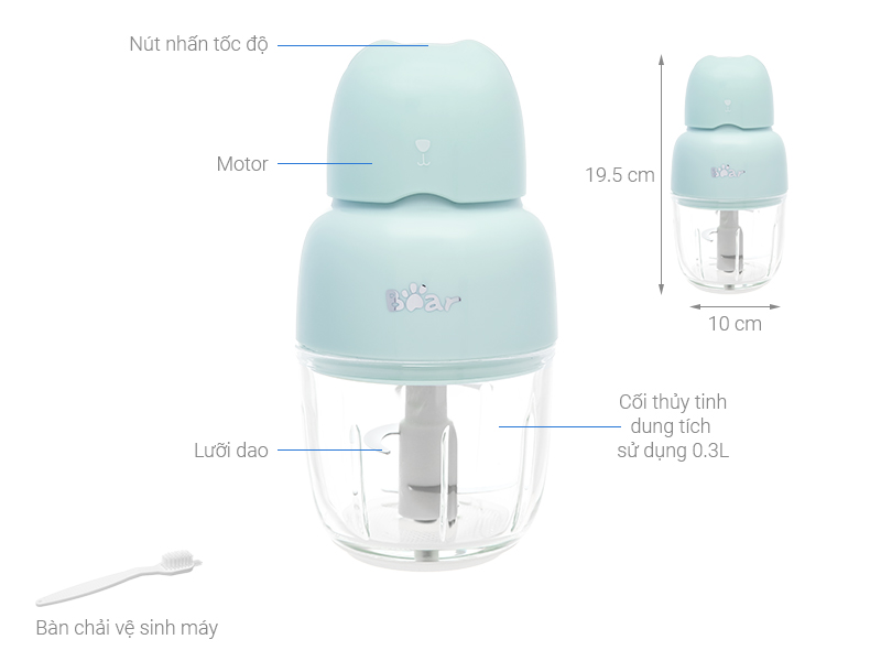 Máy xay thịt mini Bear QSJ-B01P1