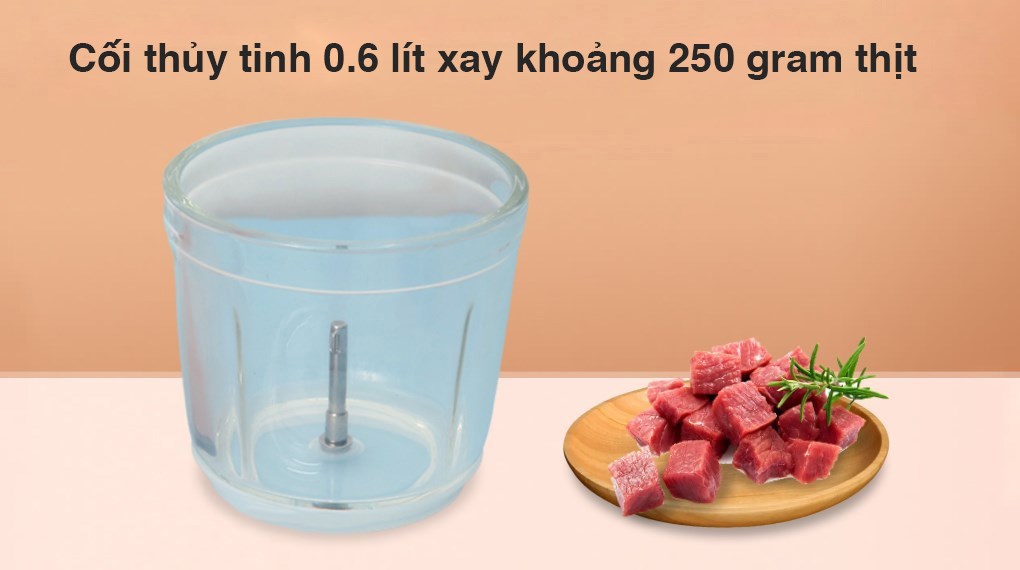 Máy xay thịt mini Bear QSJ-B02U2 200W 0.6 lít