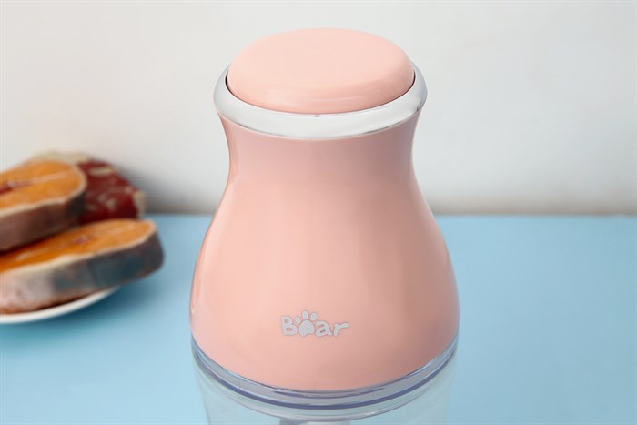 Máy xay thịt mini Bear QSJ-B02U2 200W 0.6 lít Màu Hồng