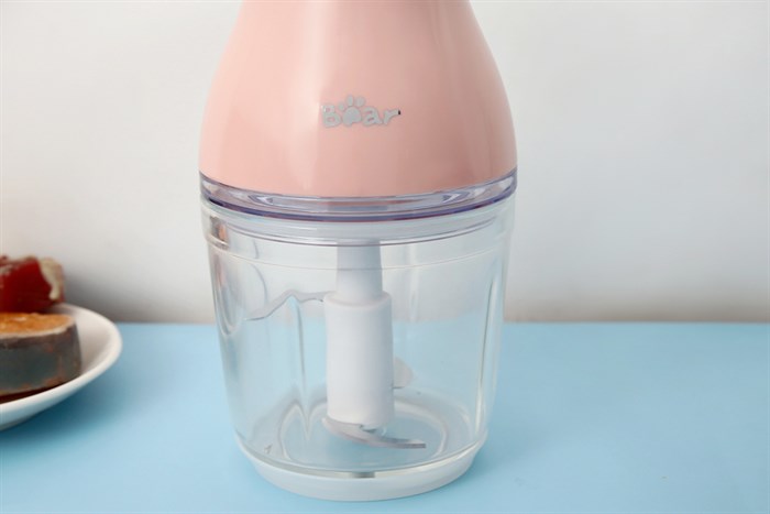 Máy xay thịt mini Bear QSJ-B02U2 200W 0.6 lít Màu Hồng