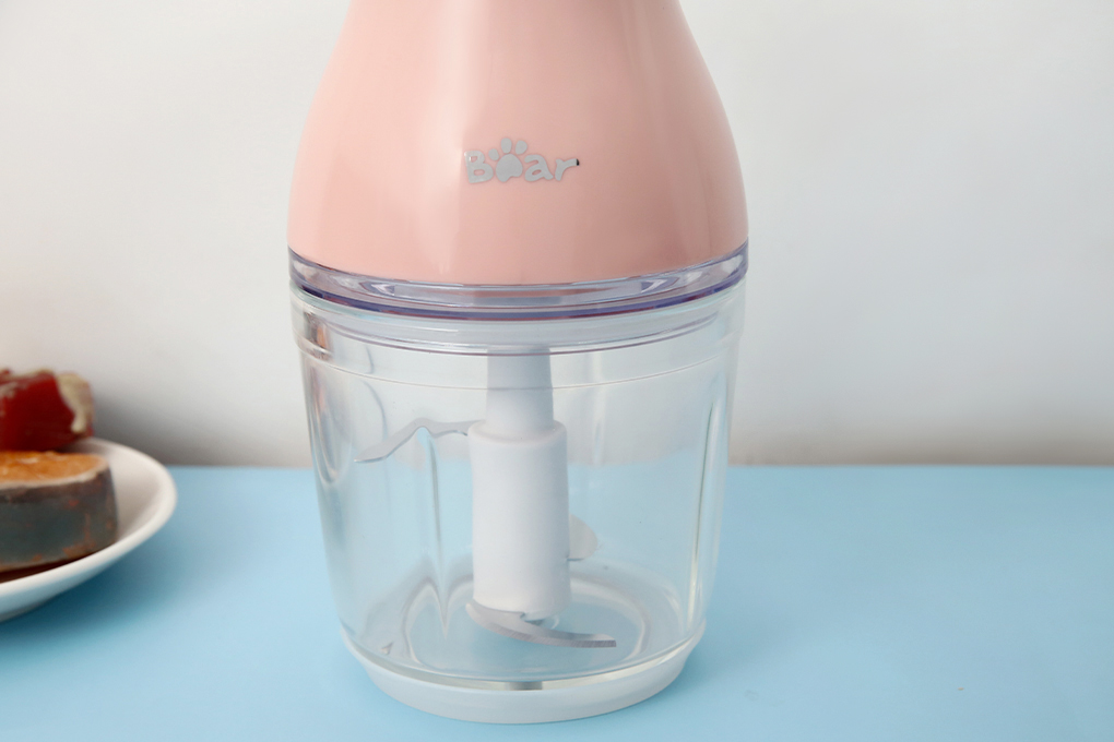 Máy xay thịt mini Bear QSJ-B02U2 200W 0.6 lít Màu Hồng