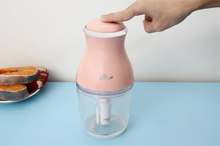 Máy xay thịt mini Bear QSJ-B02U2 200W 0.6 lít Màu Hồng