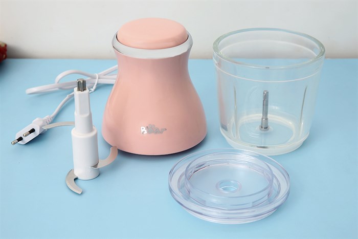 Máy xay thịt mini Bear QSJ-B02U2 200W 0.6 lít Màu Hồng