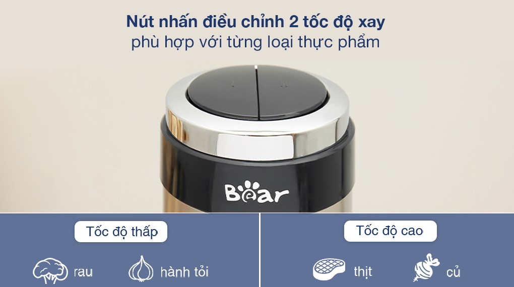 Máy xay thịt đa năng Bear QSJ-C03M1 300W 2 lít