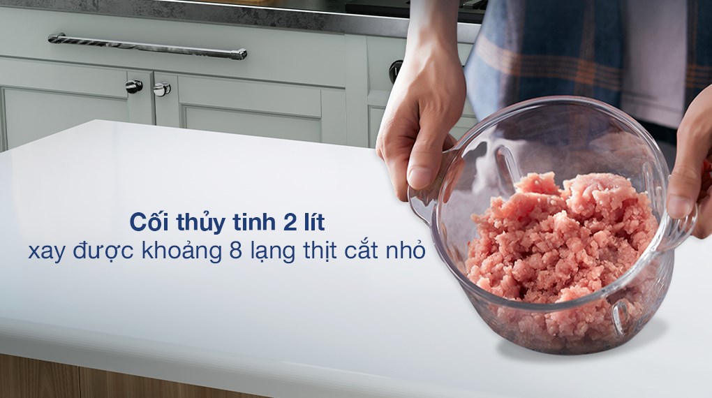 Máy xay thịt đa năng Bear QSJ-C03M1 300W 2 lít