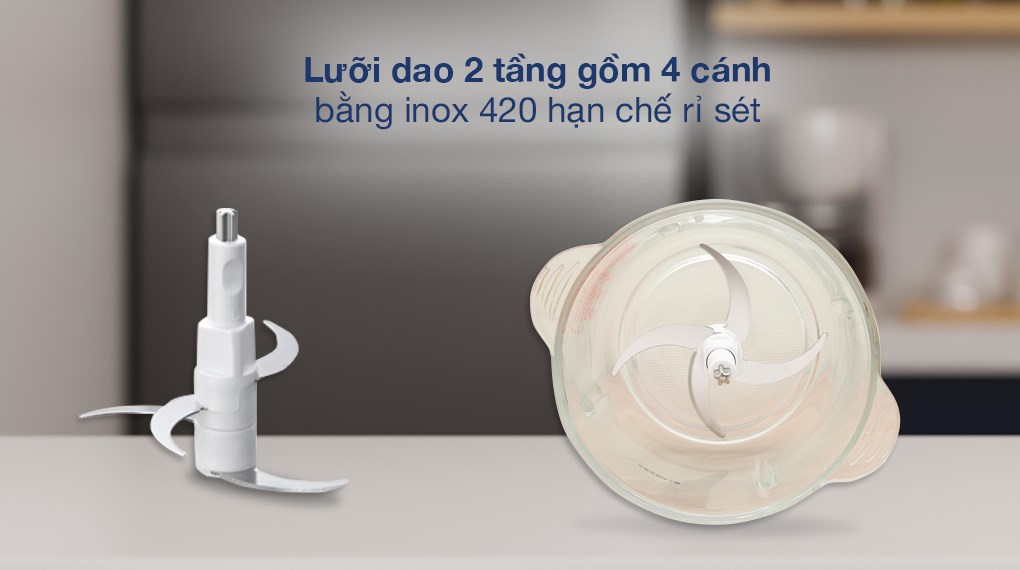 Máy xay thịt đa năng Bear QSJ-C03M1 300W 2 lít