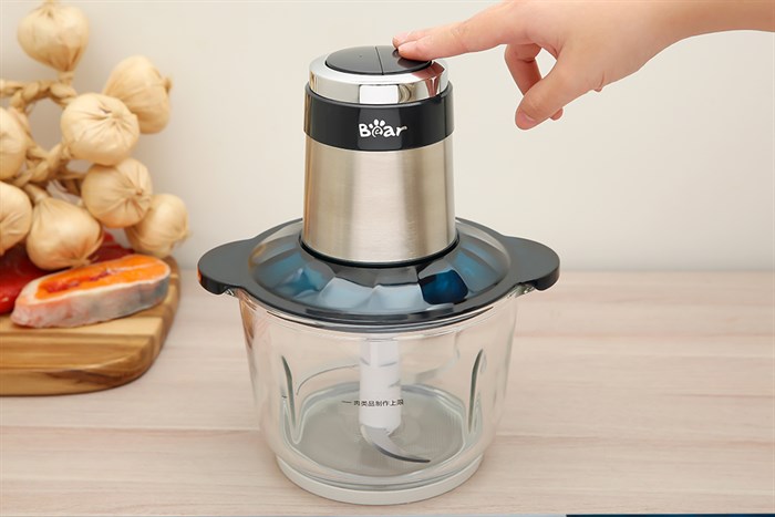 Máy xay thịt đa năng Bear QSJ-C03M1 300W 2 lít Màu Inox