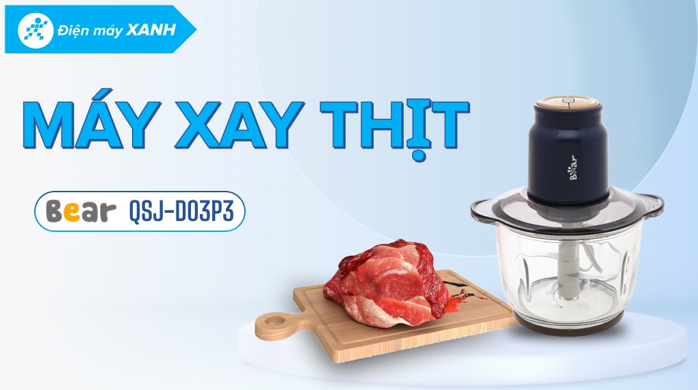 Máy xay thịt đa năng Bear QSJ-D03P3 300W 2 lít