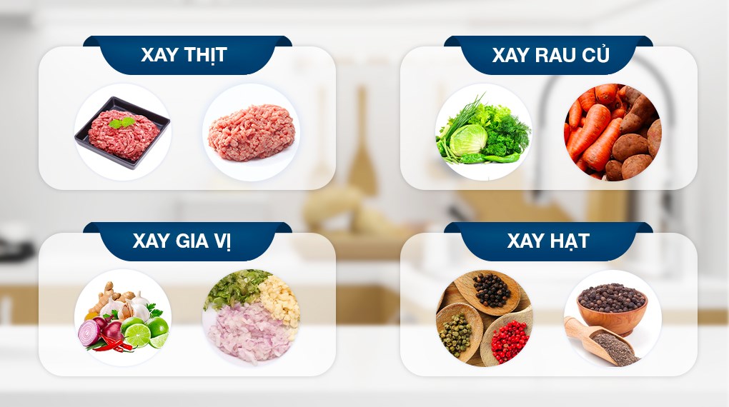 Máy xay thịt đa năng Bear QSJ-D03P3 300W 2 lít