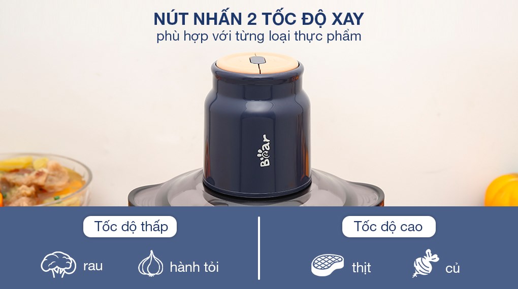 Máy xay thịt đa năng Bear QSJ-D03P3 300W 2 lít