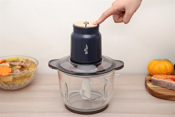 Máy xay thịt đa năng Bear QSJ-D03P3 300W 2 lít Màu Xanh đen