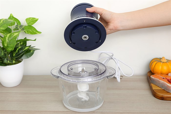 Máy xay thịt đa năng Delites LH101B 250W 1.2 lít Màu Xanh dương đậm