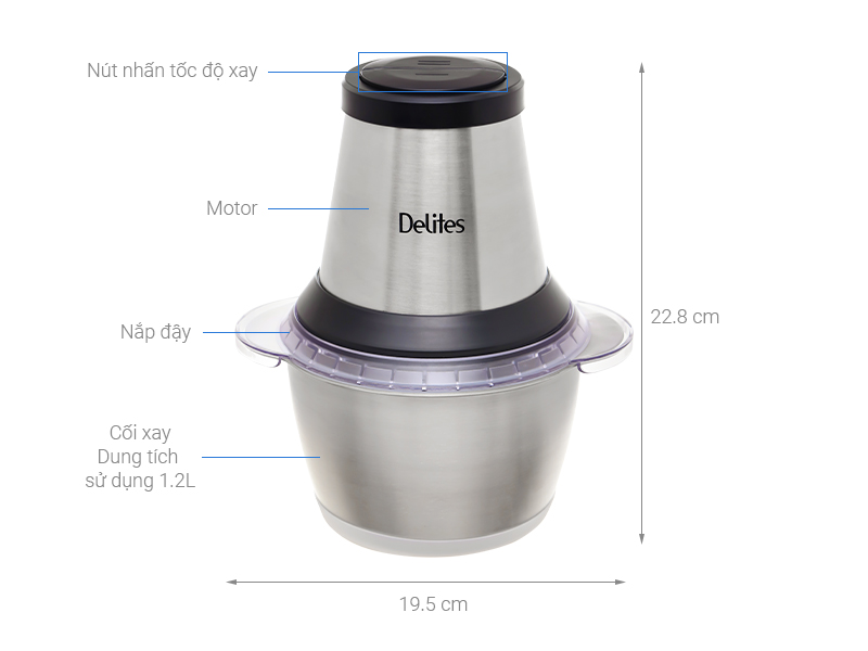 Máy xay thịt Delites LH104A