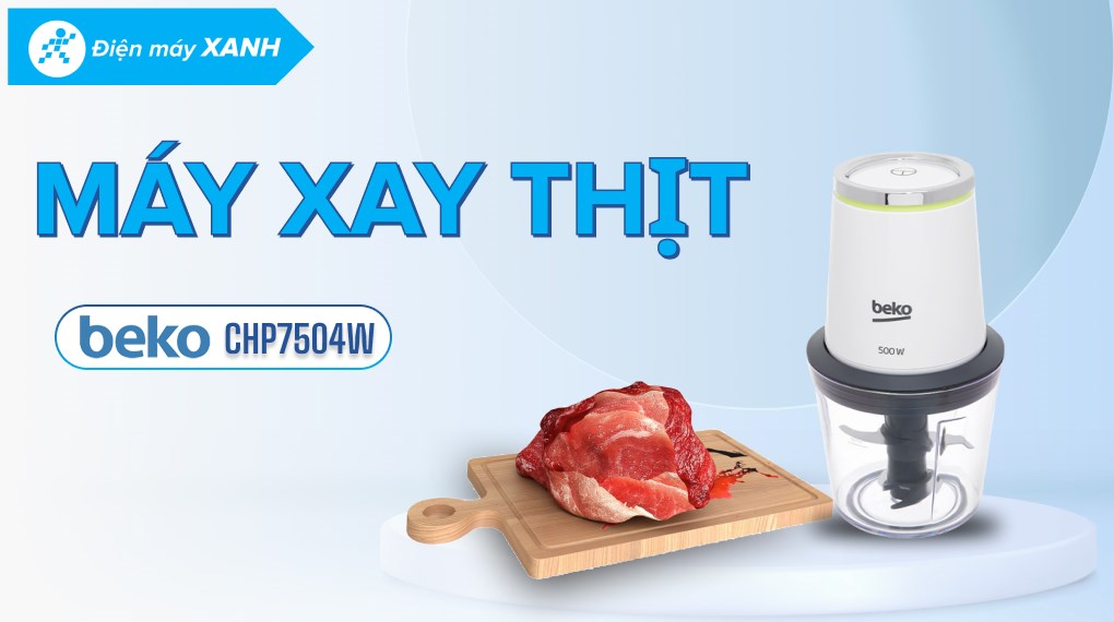 Máy xay thịt mini Beko CHP7504W 500W 0.5 lít