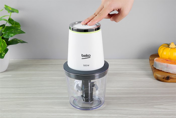 Máy xay thịt mini Beko CHP7504W 500W 0.5 lít Màu Trắng - Xám