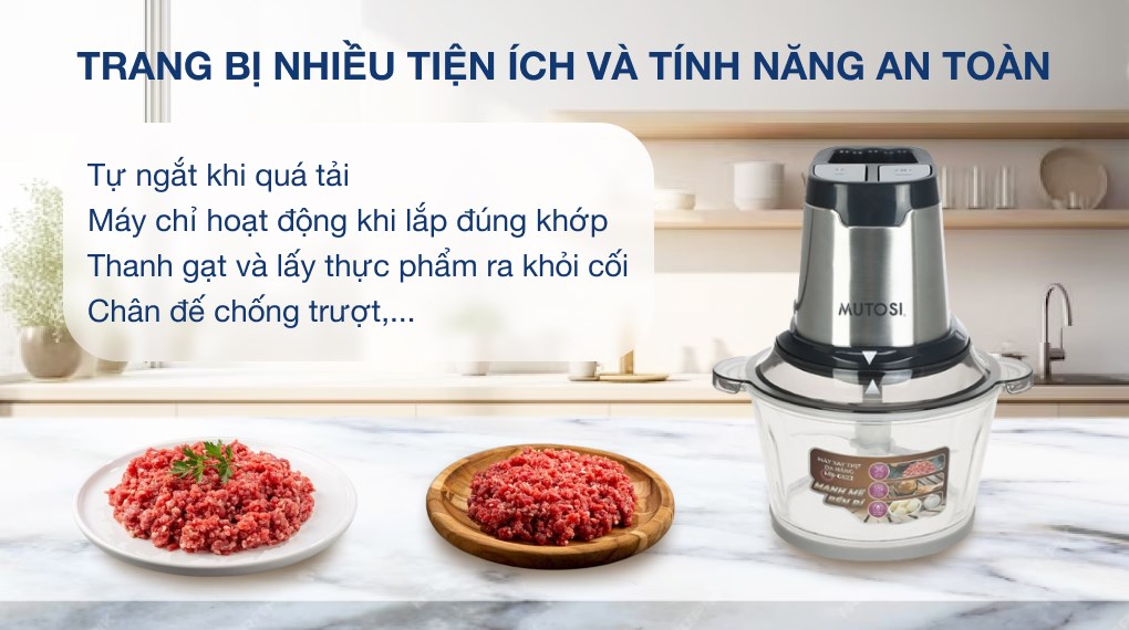 Máy xay thịt đa năng Mutosi MB-G522 350W 1.8 lít