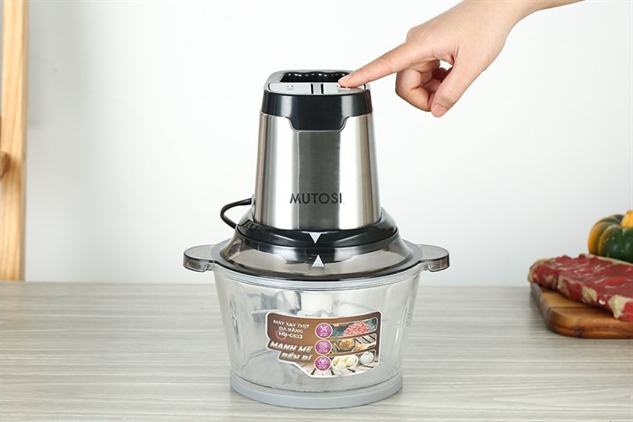 Máy xay thịt đa năng Mutosi MB-G522 350W 1.8 lít Màu Xám