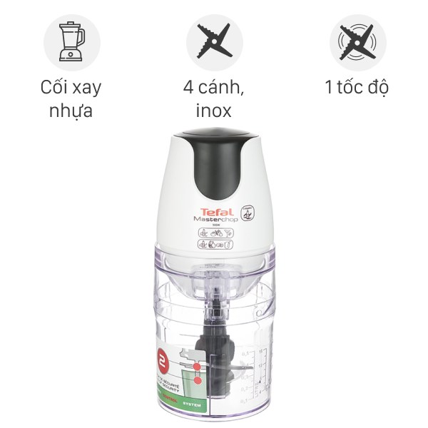 Máy xay thịt mini Tefal MB450B38 500W 0.5 lít