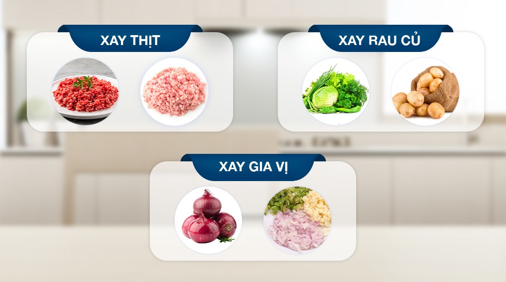 Máy xay thịt đa năng Bear QSJ-B02Q1 300W 2 lít