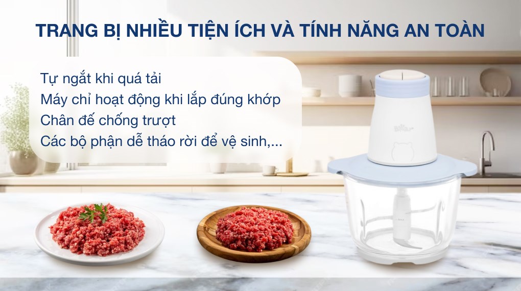Máy xay thịt đa năng Bear QSJ-B02Q1 300W 2 lít