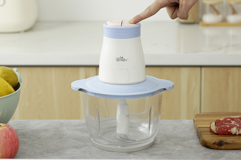 Máy xay thịt đa năng Bear QSJ-B02Q1 300W 2 lít Màu Trắng - Xanh