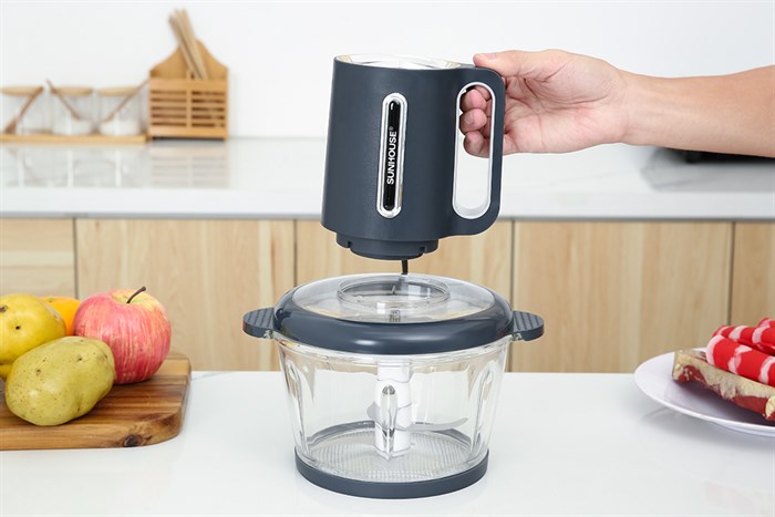 Máy xay thịt đa năng Sunhouse SHD5403 300W 1.8 lít Màu Ghi đen