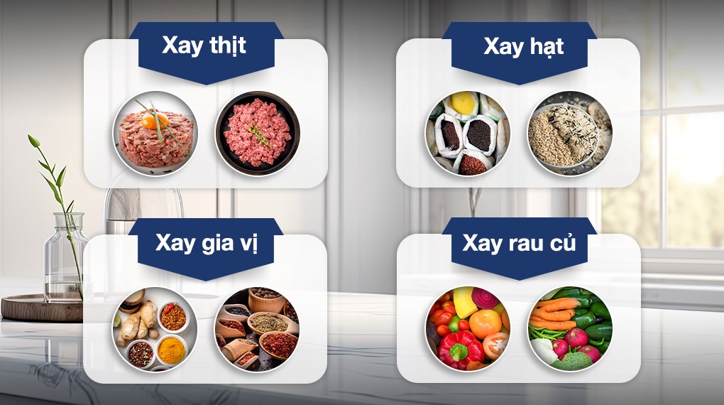 Máy xay thịt đa năng Sunhouse SHD5412 300W 2 lít/0.3 lít