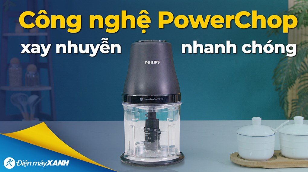 Máy xay thịt đa năng Philips HR1501/00 1 lít